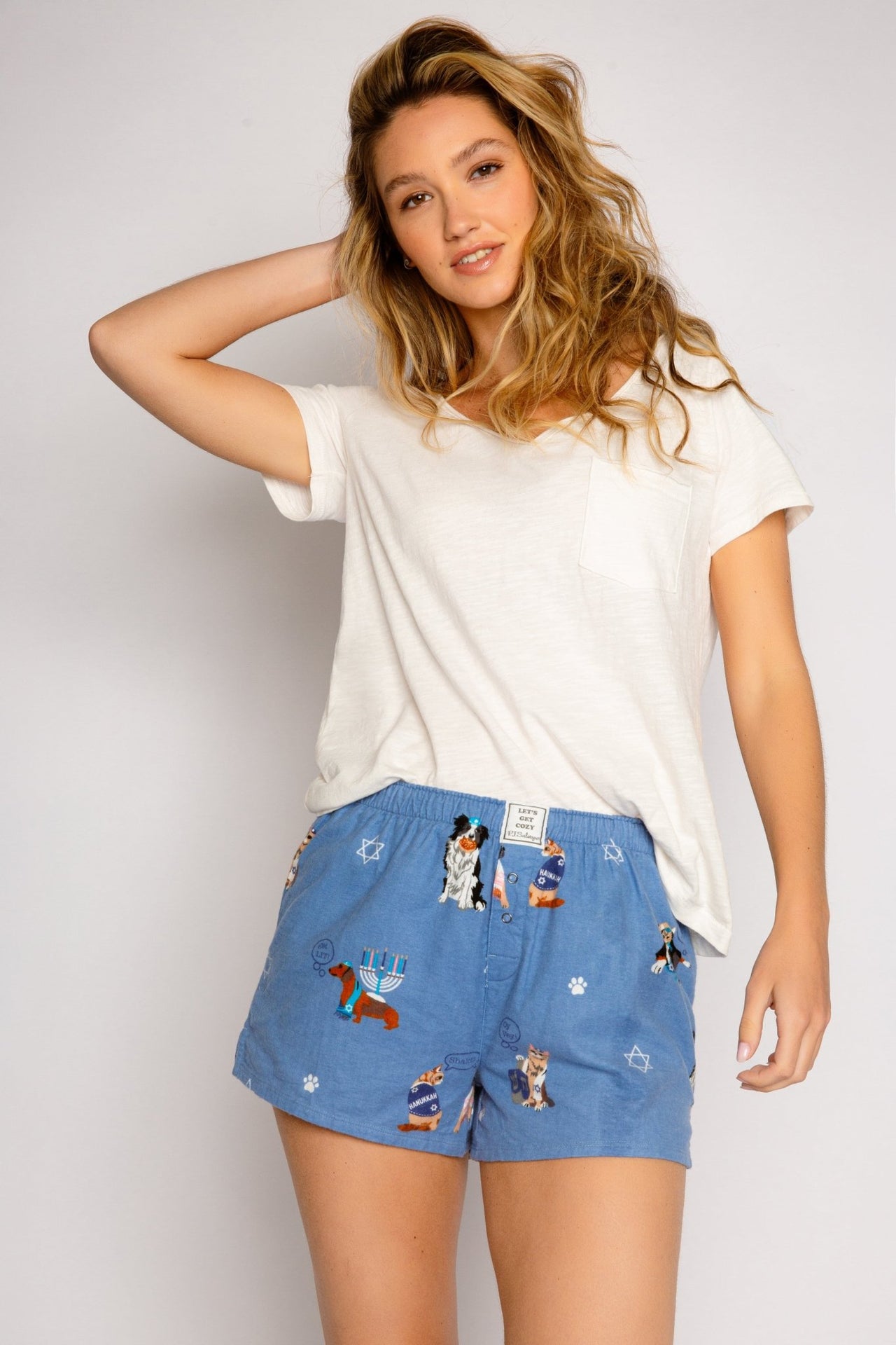 PJ Salvage - Love You a Latke Pajamas Shorts by P.J. Salvage - (Sizes XS - XL) - ModernTribe