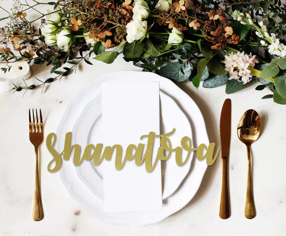 Cazenove - Gold Shana Tova Place Setting Words, Set of 4 - ModernTribe