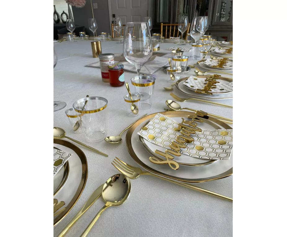 Cazenove - Gold Shana Tova Place Setting Words, Set of 4 - ModernTribe