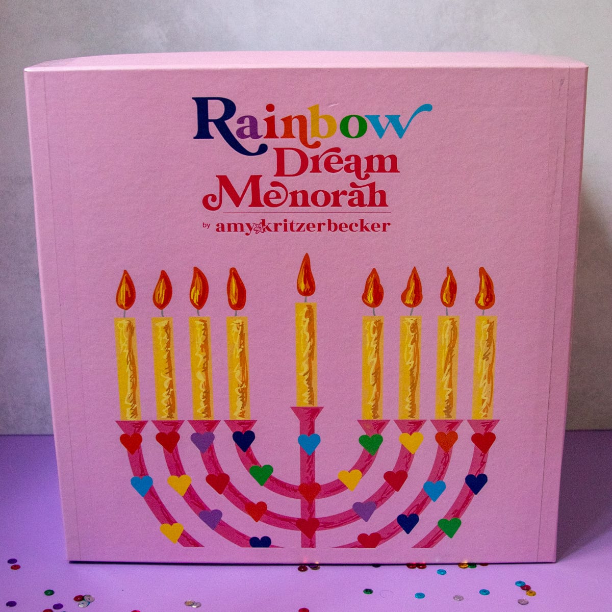 Amy Kritzer Becker - Rainbow Dream Menorah - ModernTribe