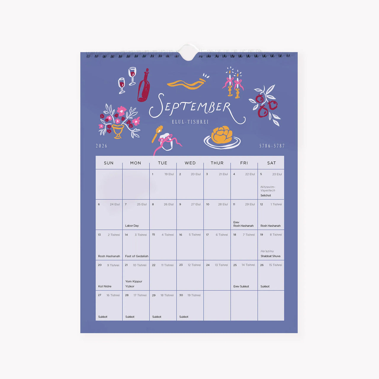 Modern Mitzvah - Modern Mitzvah Jewish Wall Calendar - 5787 (2026 - 2027) - ModernTribe