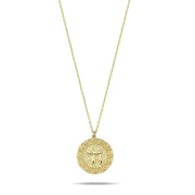 Alef Bet Necklaces Chai Hebrew Pendant - 14k Gold