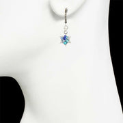 Michal Golan Earrings Blue Crystal Star of David Earrings by Michal Golan