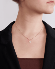 HOTCROWN - Gaza Envelope Shield Star of David Necklace with a Diamond - 14k Yellow, Rose or White Gold - ModernTribe