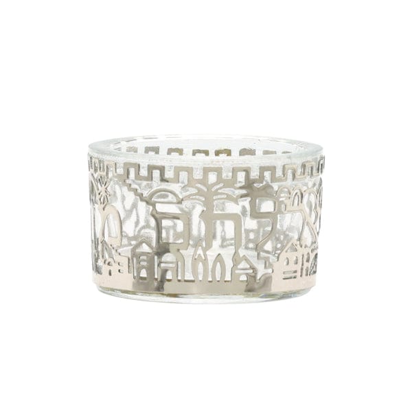 Yair Emanuel Serving Pieces Jerusalem Salt Dish by Yair Emanuel - Silver