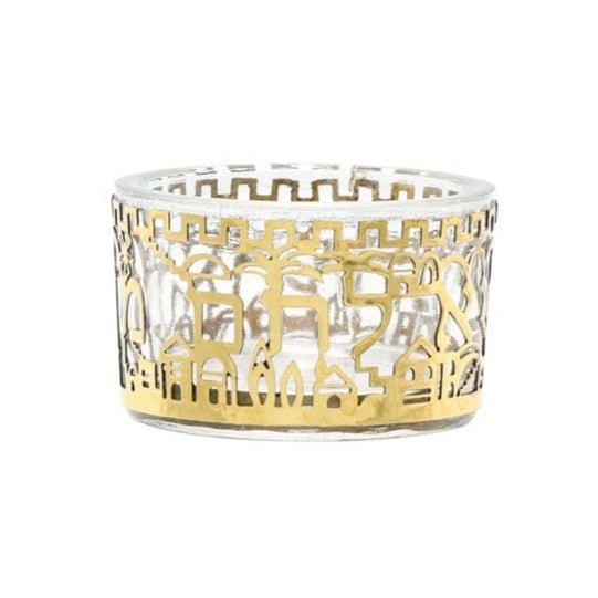 Yair Emanuel - Jerusalem Salt Dish by Yair Emanuel - Gold - ModernTribe