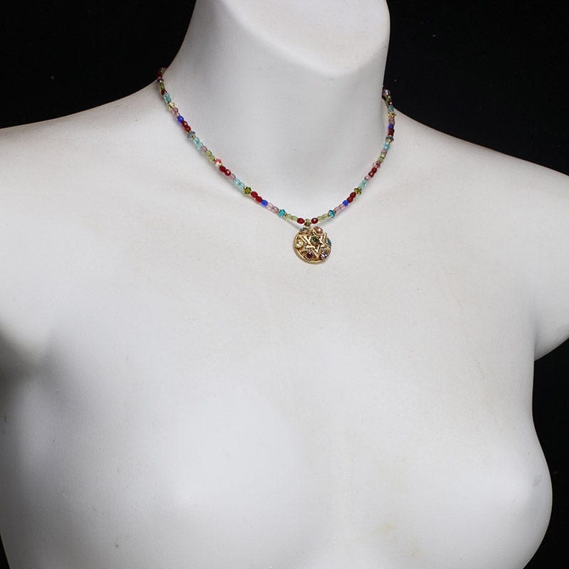 Michal Golan - Multicolor Star of David Crystal Necklace by Michal Golan - ModernTribe