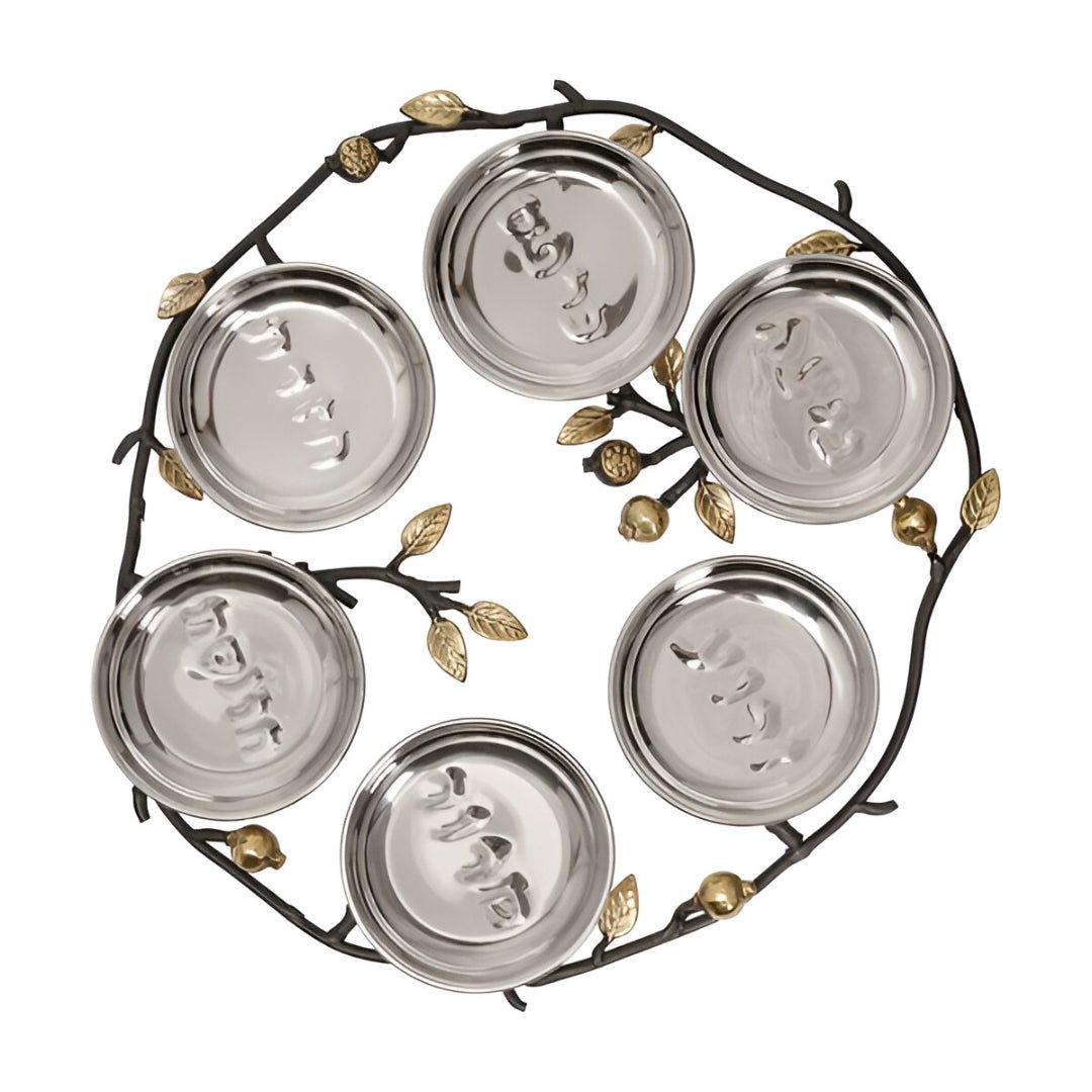 Yair Emanuel - Pomegranates Seder Plate by Yair Emanuel - ModernTribe