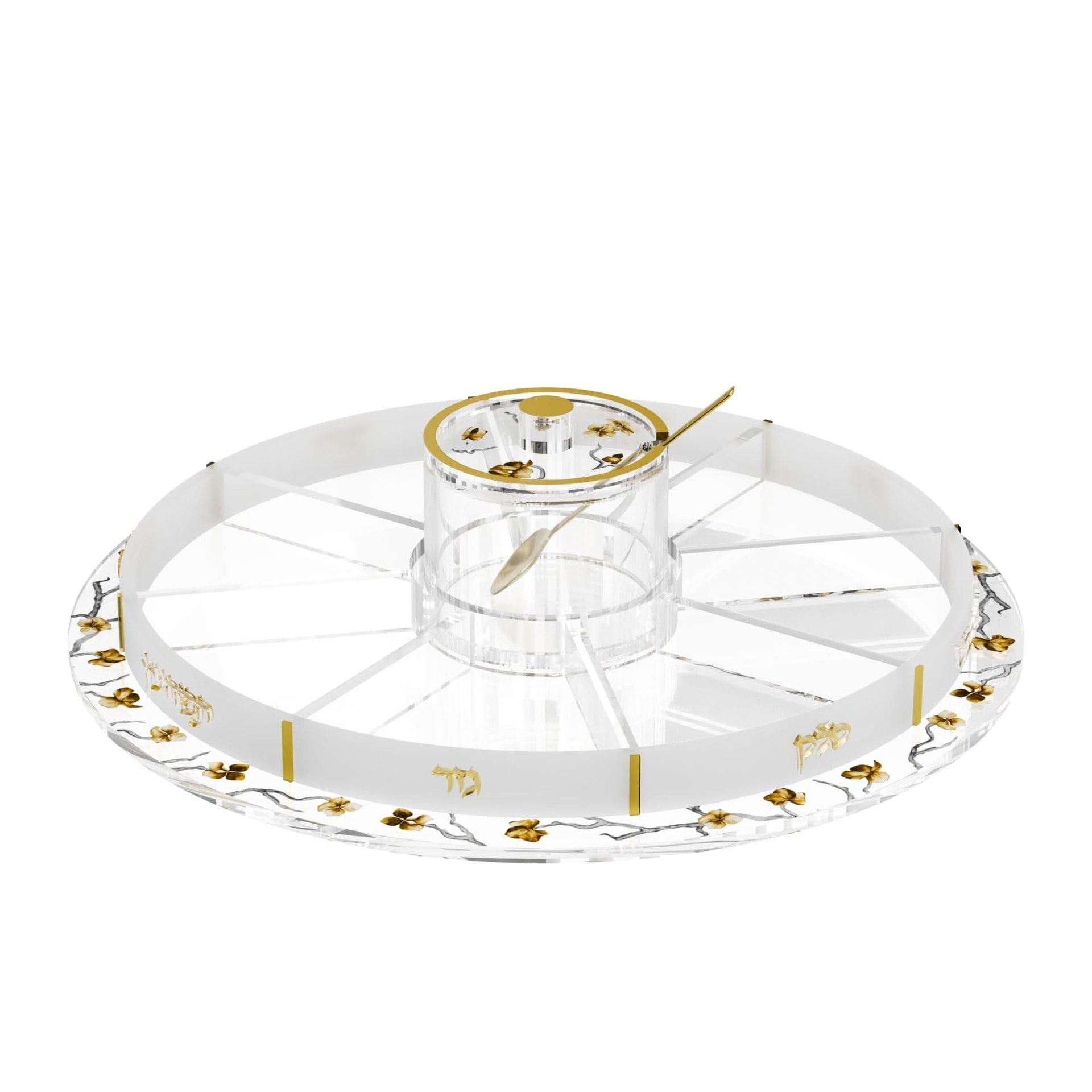 Feldart Napkins Golden Branch Simanim Tray