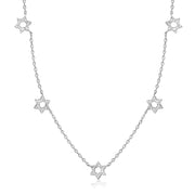 Alef Bet Necklaces Curvy Star of David Necklace - Gold, White Gold or Rose Gold (Copy)