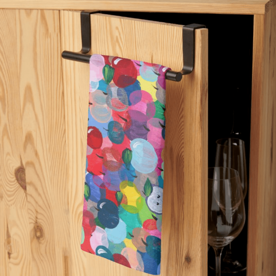 Arielle Zorger Designs - Rainbow Apples Tea Towel - ModernTribe
