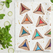 Arielle Zorger Designs Tea Towels Rainbow Hamantaschen Kitchen Tea Towel