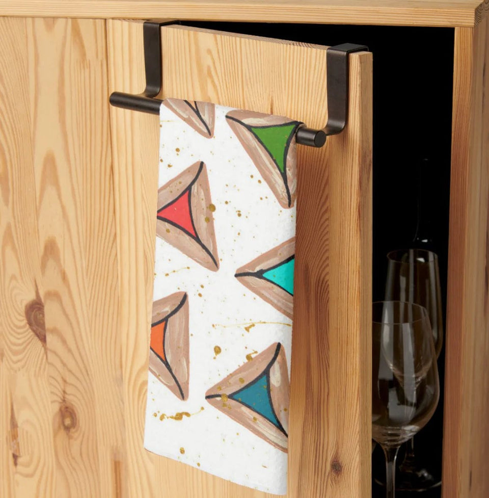 Arielle Zorger Designs - Rainbow Hamantaschen Kitchen Tea Towel - ModernTribe