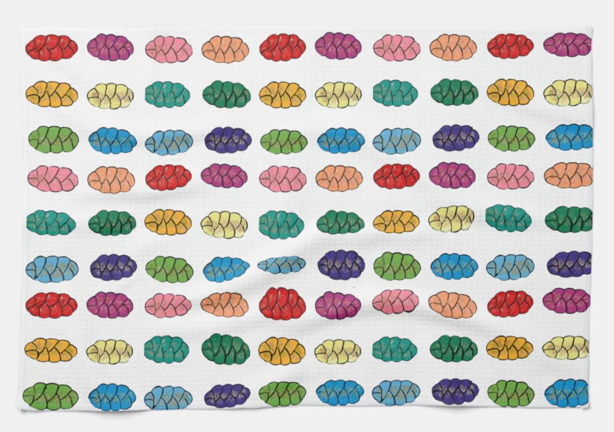 Arielle Zorger Designs - Rainbow Challahs Tea Towel - ModernTribe