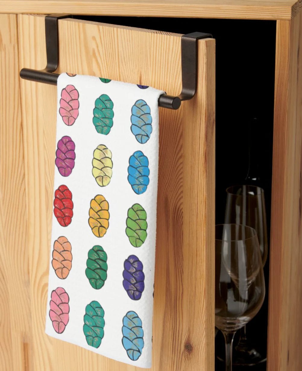 Arielle Zorger Designs - Rainbow Challahs Tea Towel - ModernTribe