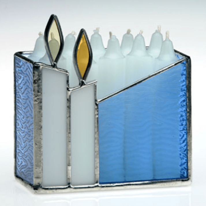 Susan Fullenbaum - Handmade Glass Shabbat Candle Box - ModernTribe