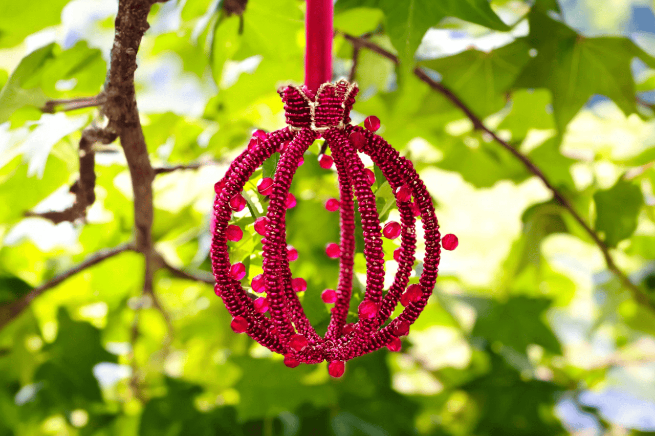 Adara Rituals - Delia Pomegranate Beaded Bauble - ModernTribe