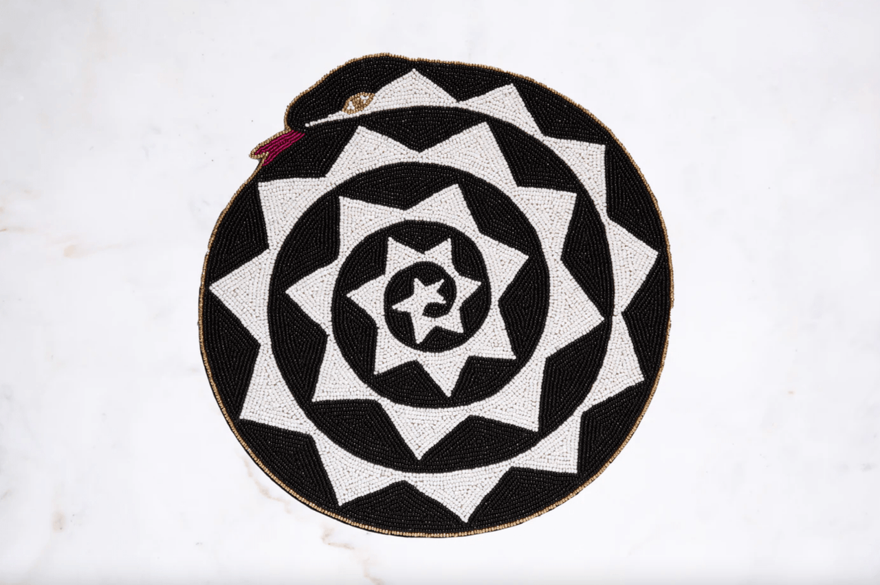 Adara Rituals - Nakasha Serpent Beaded Placemat - ModernTribe