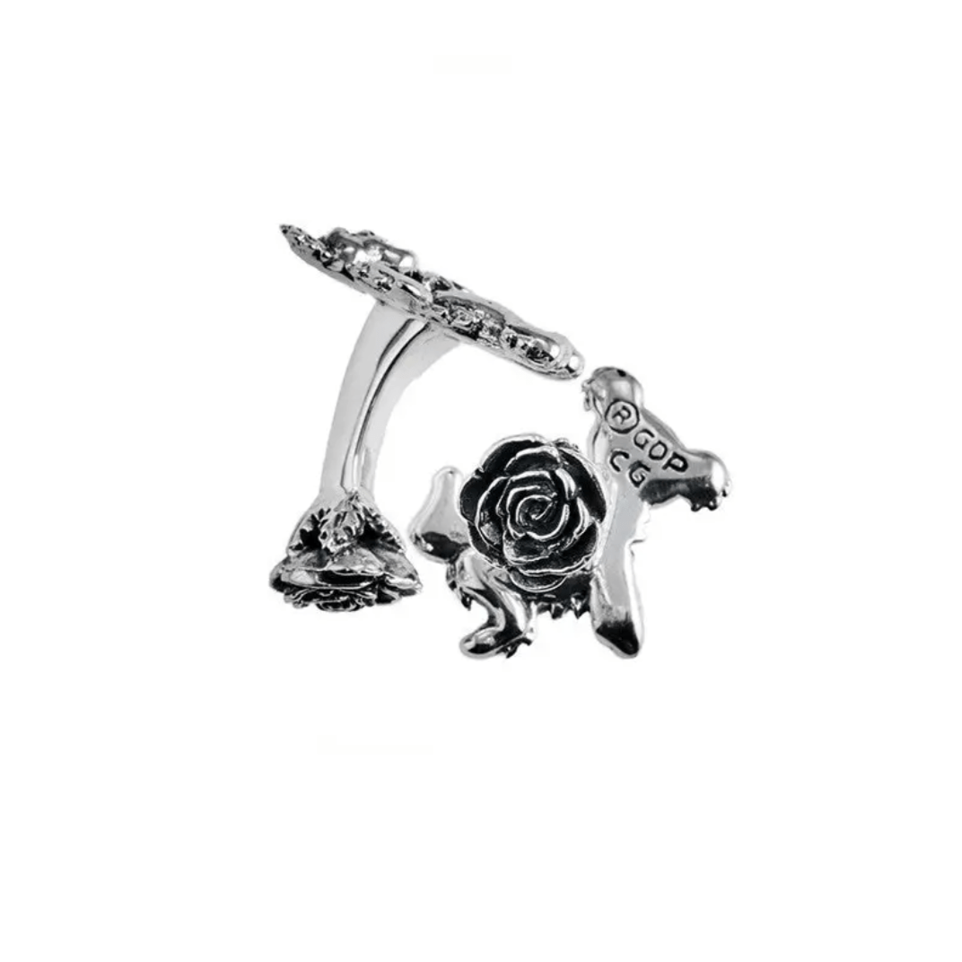 Cynthia Gale GeoArt - Sterling Silver Grateful Dead Dancing Bear Cufflinks - ModernTribe
