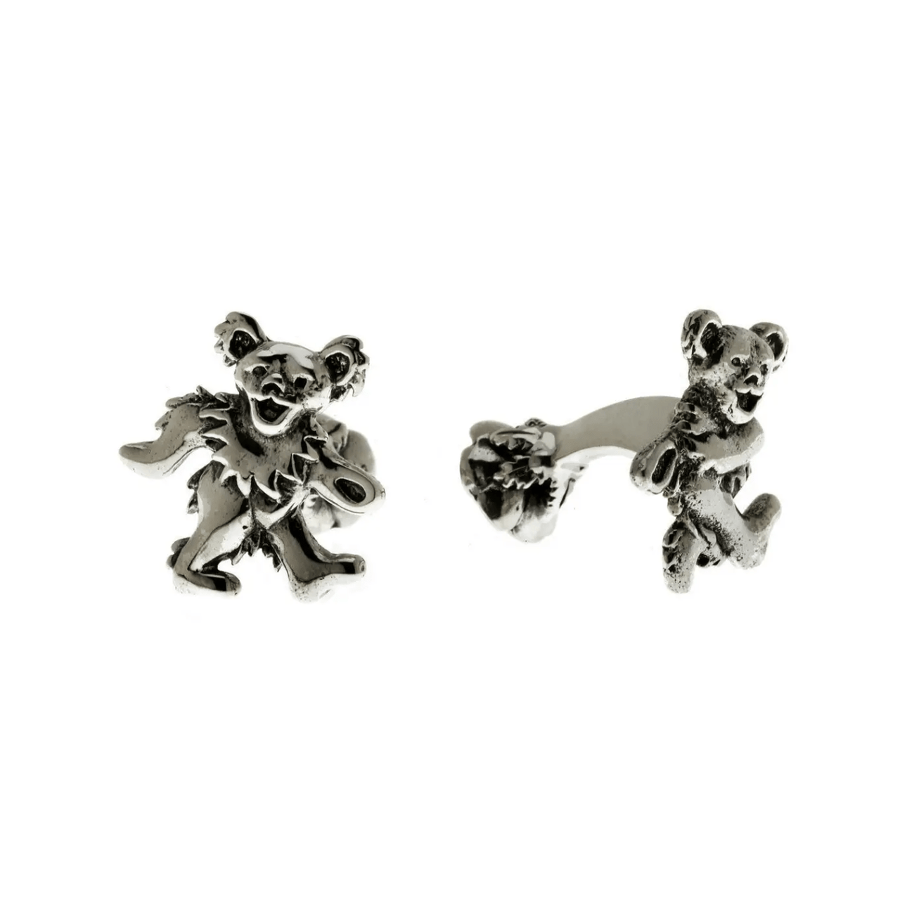 Cynthia Gale GeoArt - Sterling Silver Grateful Dead Dancing Bear Cufflinks - ModernTribe