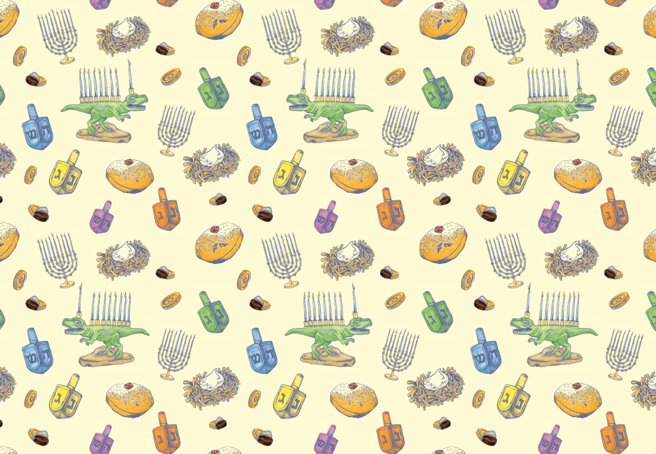 Amy Kritzer Becker - Hanukkah Light and Latkes Women's Pajamas - (Sizes S - 4XL) - ModernTribe