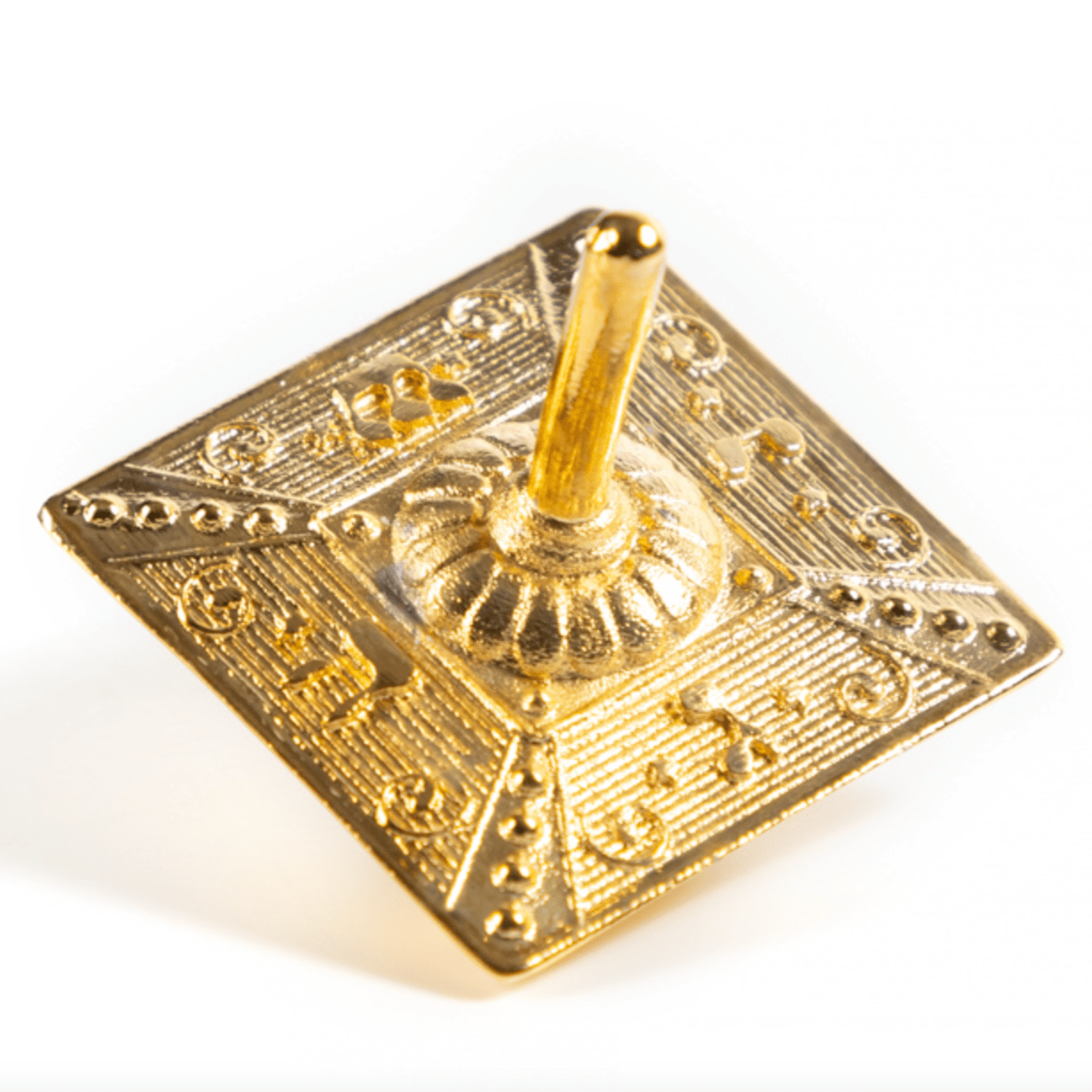 Israel Museum Dreidels Spinning Top Gilded Brass Dreidel by Israel Museum