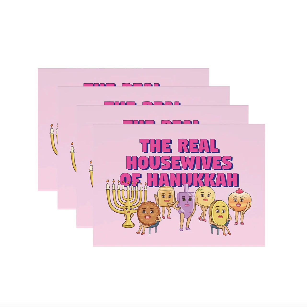 Menschions Cards Real Housewives Of Hanukkah Cards - Box of 4