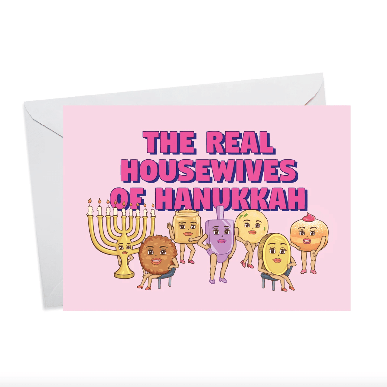 Menschions - Real Housewives Of Hanukkah Cards - Box of 4 - ModernTribe