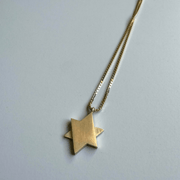 Etay Malka Necklaces Gold-Plated Geometric Star of David Necklace - Sterling Silver or Gold-Plated