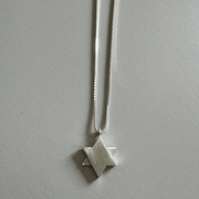 Etay Malka Necklaces Sterling Silver Geometric Star of David Necklace - Sterling Silver or Gold-Plated