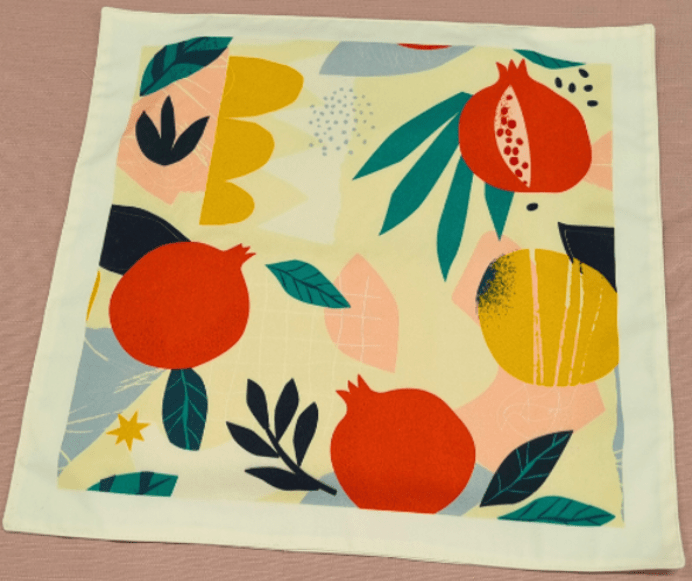 Barbara Shaw - Whimsical Pomegranates Challah Cover - ModernTribe