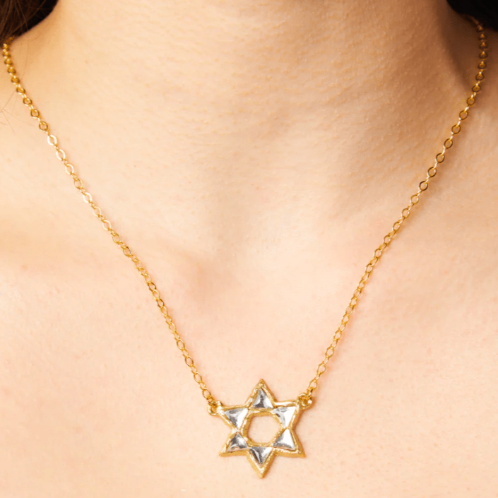 Susan Alexandra Necklaces Bronze 18" I'm the Greatest Star of David Necklace