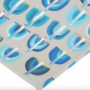 Arielle Zorger Designs - Blue Menorah and Hearts Table Runner - ModernTribe
