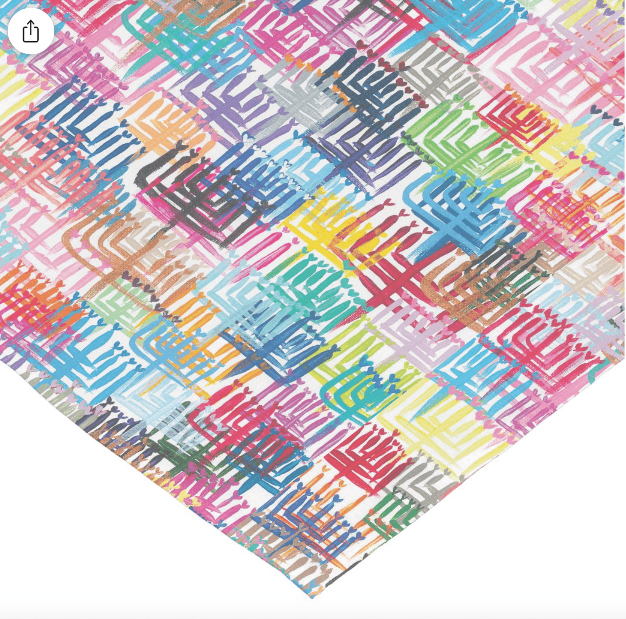 Arielle Zorger Designs - Hearts Menorah Table Runner - ModernTribe