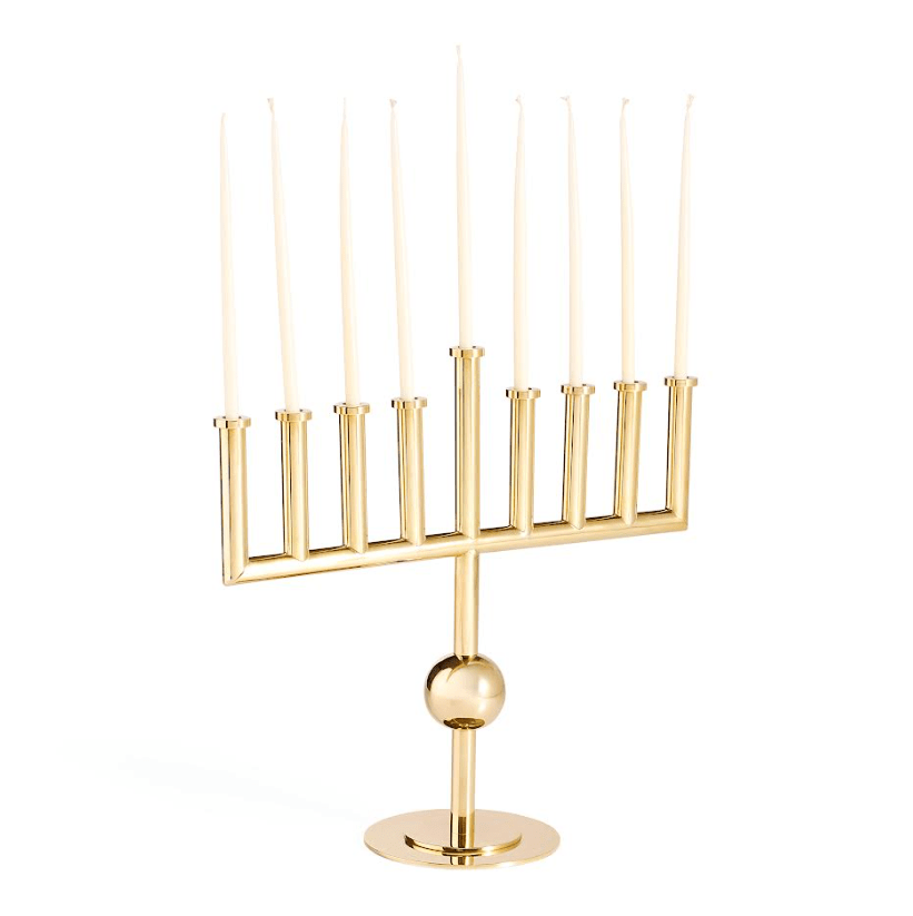 Jonathan Adler Menorahs Brass Vienna Menorah by Jonathan Adler