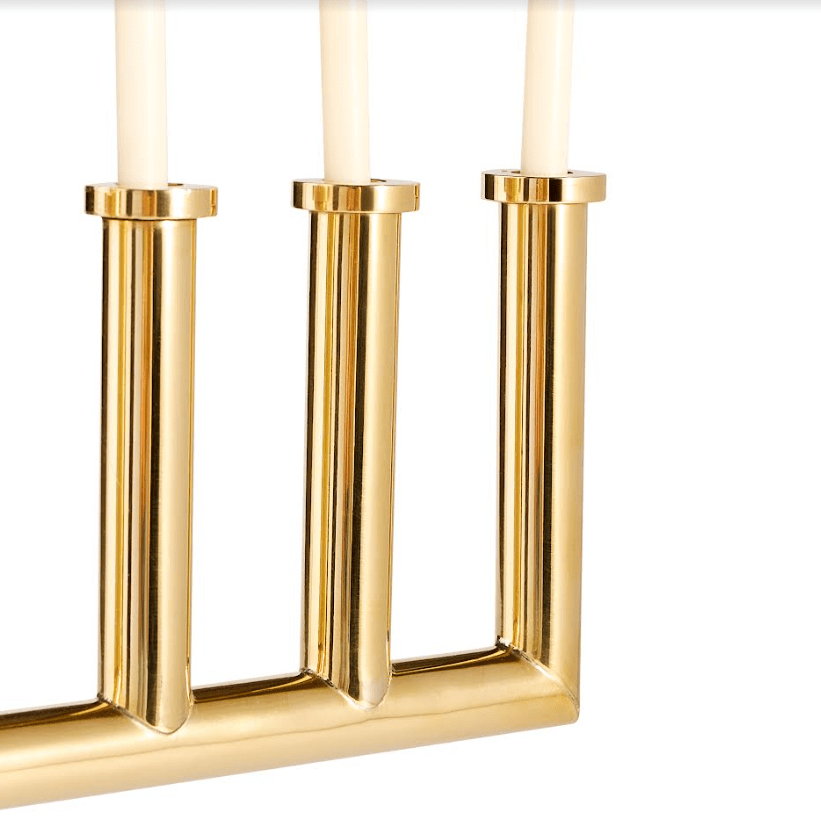 Jonathan Adler Menorahs Brass Vienna Menorah by Jonathan Adler