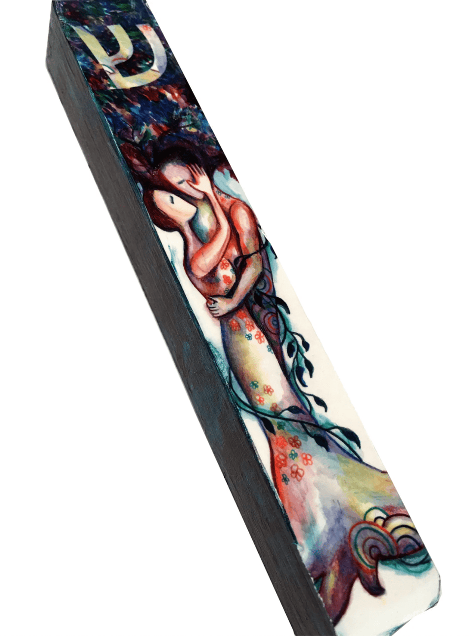 Anna Abramzon Studio - Blue Love Tree Mezuzah by Anna Abramzon - ModernTribe