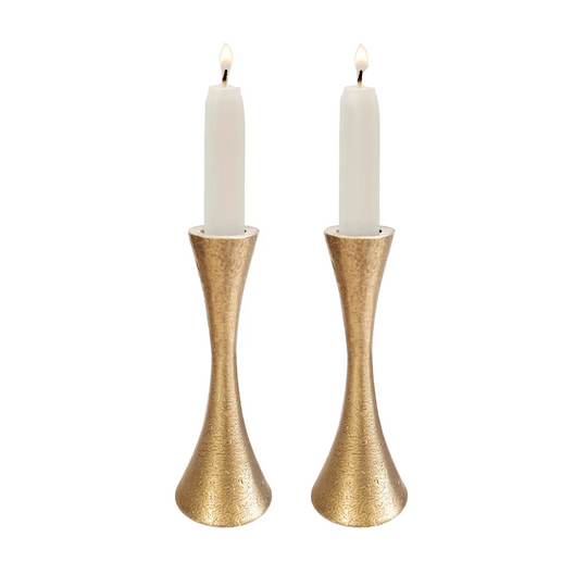 Handmade Brass Candlesticks by Yair Emanuel