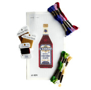 Allison Ivy - Kosher Wine Hand - Painted Needlepoint Kit - ModernTribe