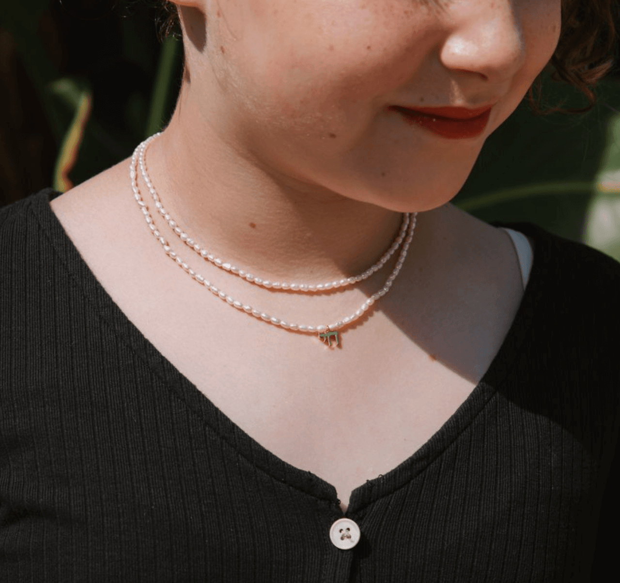 Hineni - The Everyday Pearl Chai Necklace - Gold Vermeil or Sterling Silver - ModernTribe