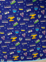 Amy Kritzer Becker - Hanukkah Many Menorahs Bamboo Blanket - ModernTribe