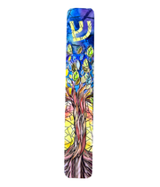 Anna Abramzon Studio - Stained Glass Tree of Life Mezuzah Case by Anna Abramzon - ModernTribe