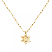 Miriam Merenfeld Jewelry Necklaces Amelia Good Luck Initial Necklace by Miriam Merenfeld - (Gold-Plated or Sterling Silver)