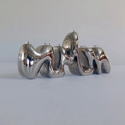 Hannah Polskin Menorahs Nickel Menorah by Hannah Polskin