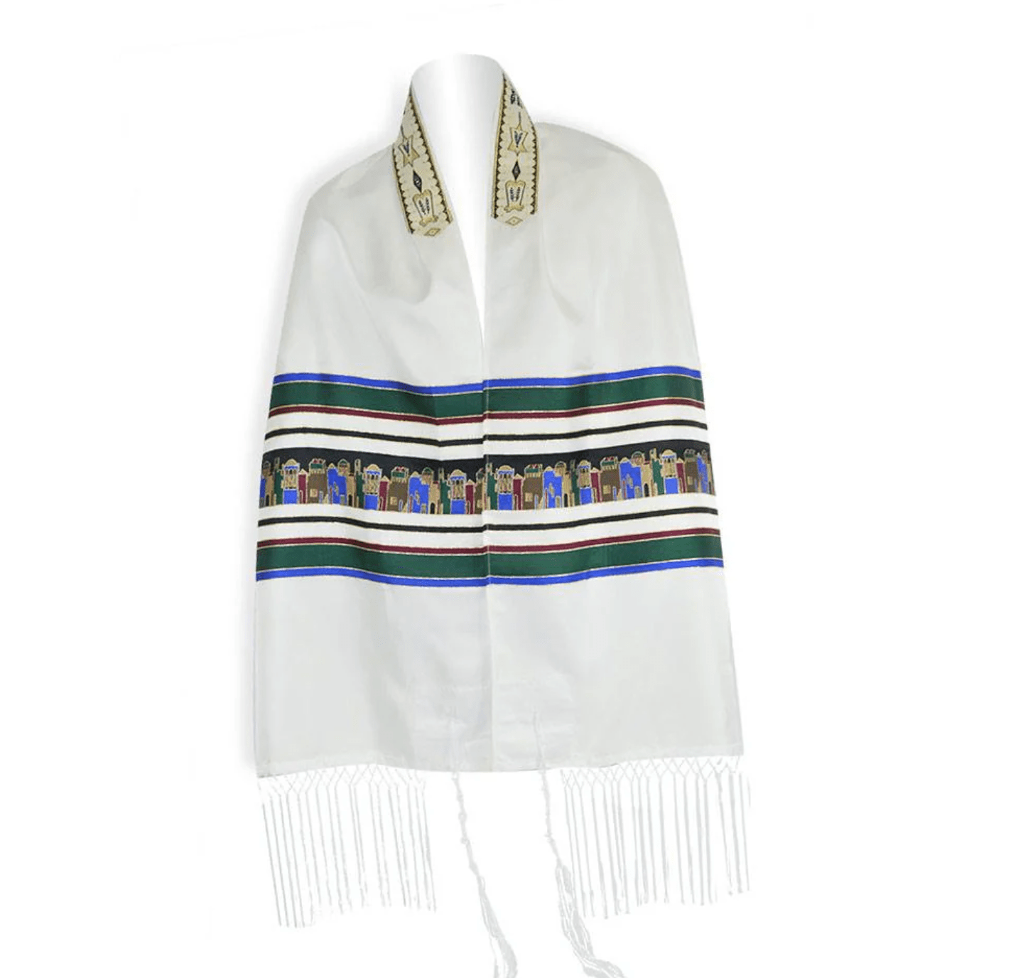 Zion Tallis Tallises Earth-Tone Jerusalem Tallis and Bag