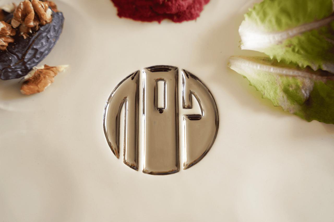 Yahalomis - Modern Ceramic Seder Plate - Sterling Silver - ModernTribe