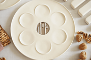 Yahalomis - Modern Ceramic Seder Plate - Sterling Silver - ModernTribe