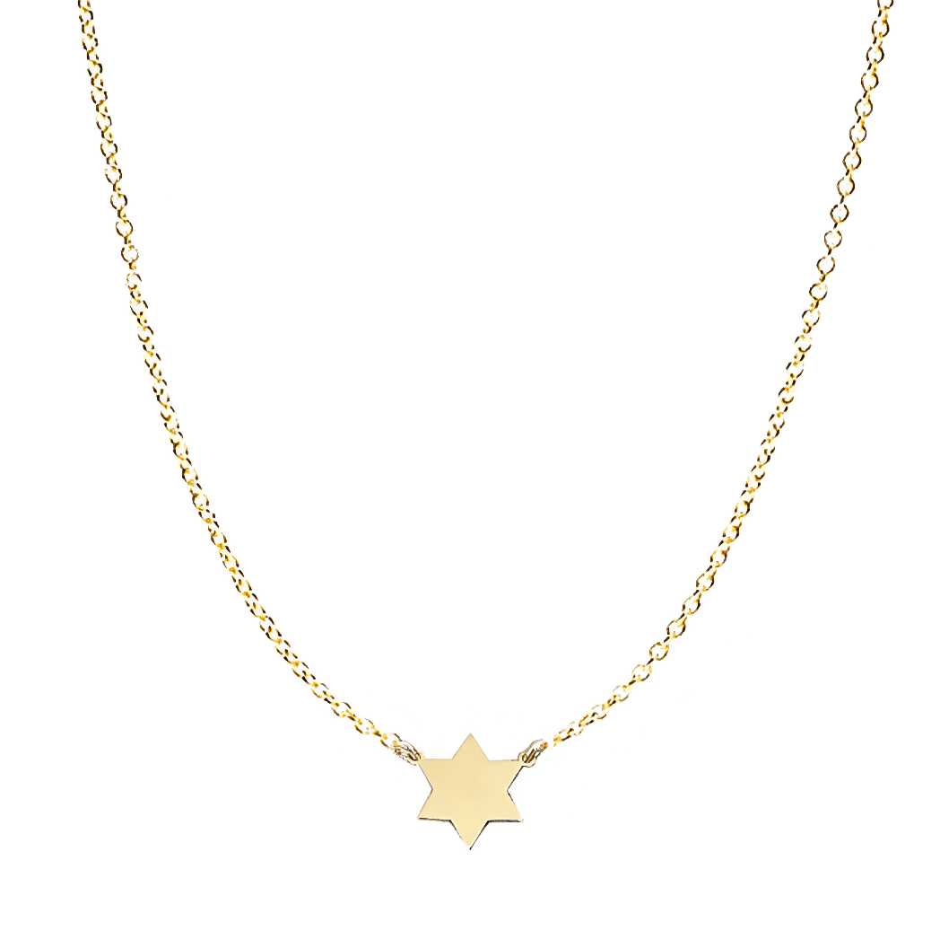 Miriam Merenfeld Jewelry - Golda Star of David Necklace by Miriam Merenfeld - (Sterling Silver, Two-Tone or Gold-Plated) - ModernTribe