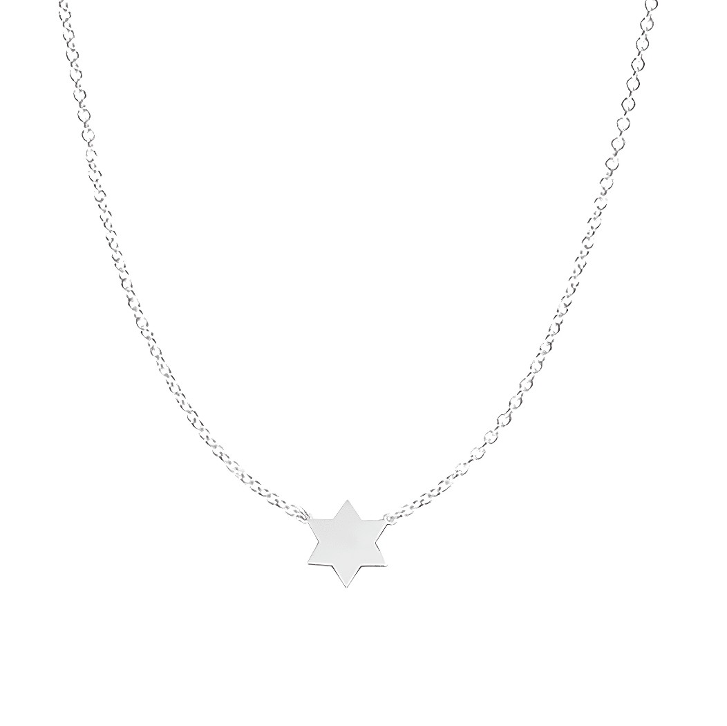 Miriam Merenfeld Jewelry - Golda Star of David Necklace by Miriam Merenfeld - (Sterling Silver, Two-Tone or Gold-Plated) - ModernTribe