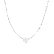 Miriam Merenfeld Jewelry - Golda Star of David Necklace by Miriam Merenfeld - (Sterling Silver, Two-Tone or Gold-Plated) - ModernTribe